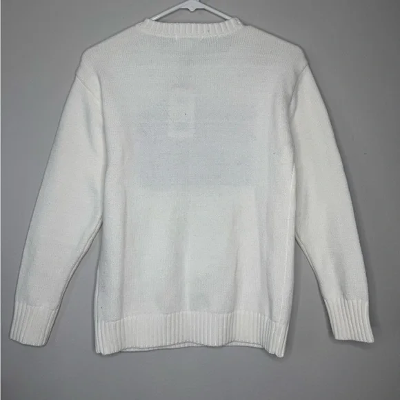 NWT Crewneck Sweater with Flag Design - Picture 5 of 5